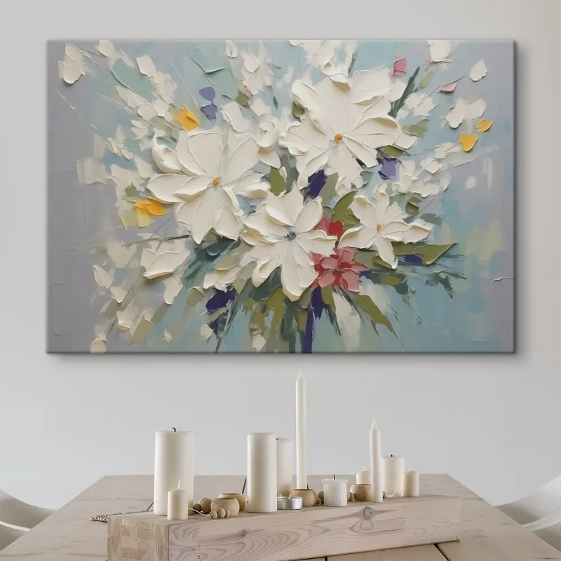 Retur gratuit Pictură pe pânză Buchet de flori imitație pictura Nr s43348