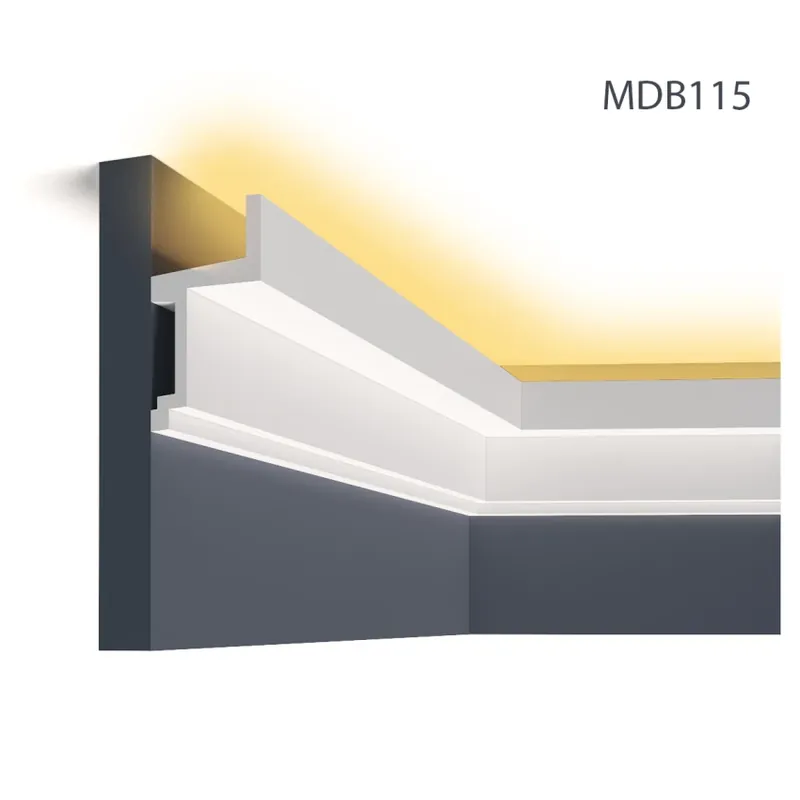 Retur ușor Cornisa decorativa pentru LED MDB115, 200 X 11 X 6 cm, Mardom Decor Cornisa decorativa pentru LED MDB115, 200 X 11 X 6 cm, Mardom Decor