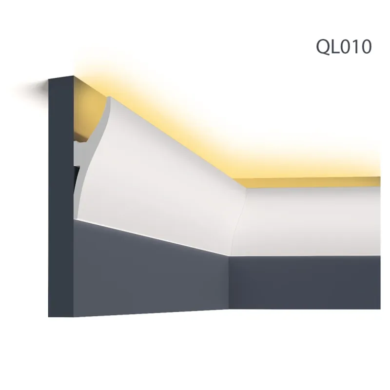 Preț mic Cornisa decorativa pentru LED QL010, 200 X 12 X 4.2 cm, Mardom Decor Cornisa decorativa pentru LED QL010, 200 X 12 X 4.2 cm, Mardom Decor
