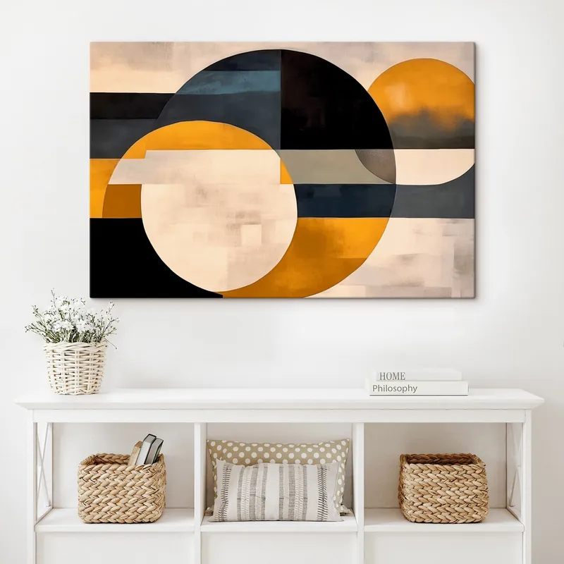 Pictură pe pânză Compoziție geometrică în stil minimalist Nr s43419 Cel mai bun preț