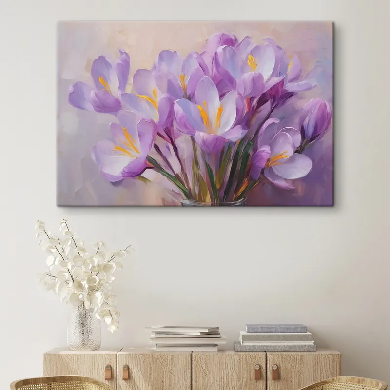 Retur gratuit Pictură pe pânză Pictura imitație Crocuses Nr s43437