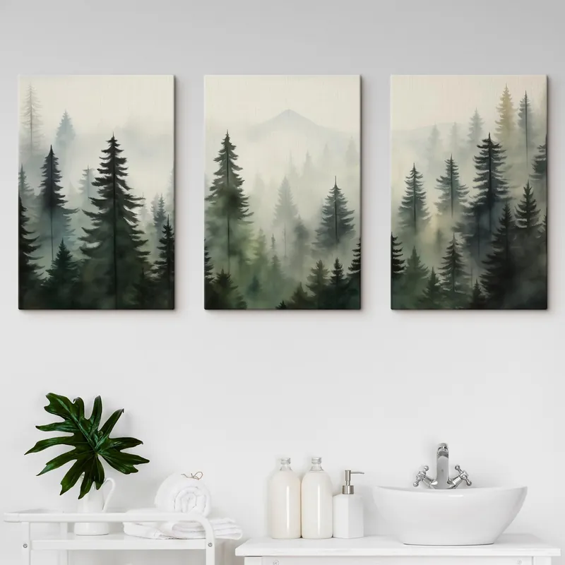 Expediere rapidă Pictură pe pânză Peisaj forestier Nr m00431