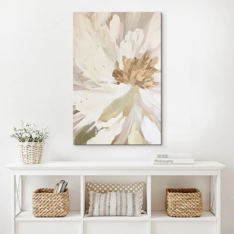 Pictură pe pânză Floare albă Nr s43244 Promoție