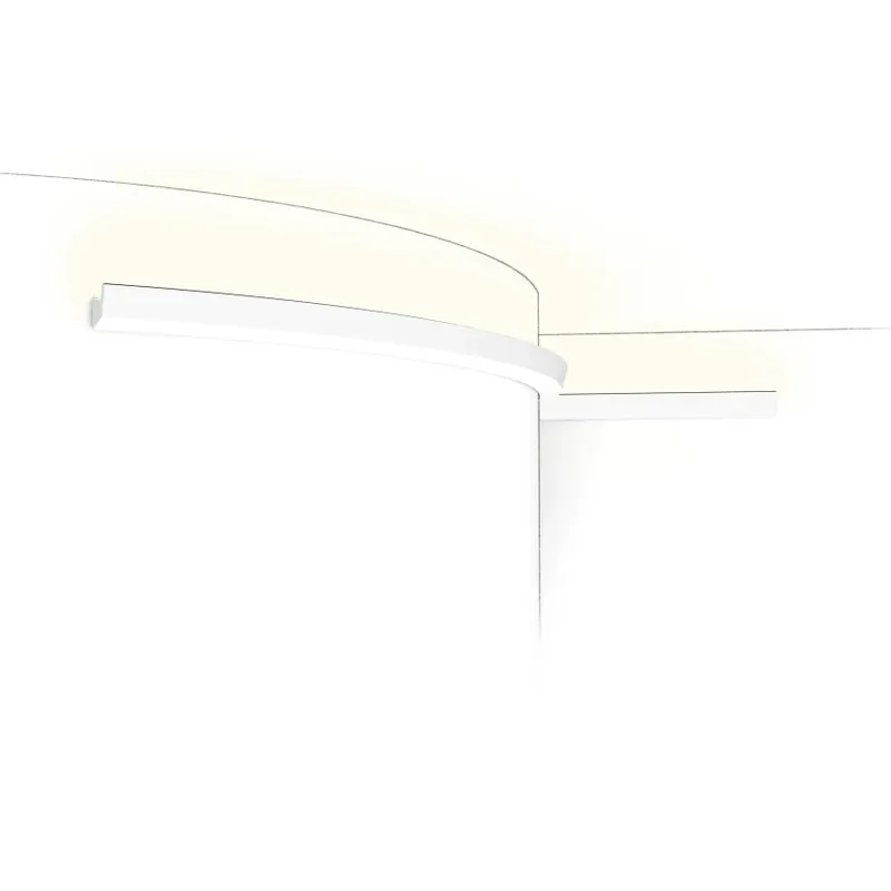 Ofertă limitată Cornisa Flex Axxent CX189F, Dimensiuni 200 X 2.7 X 2.7 cm, Orac Decor Cornișe Flexibile pentru Iluminat Interior