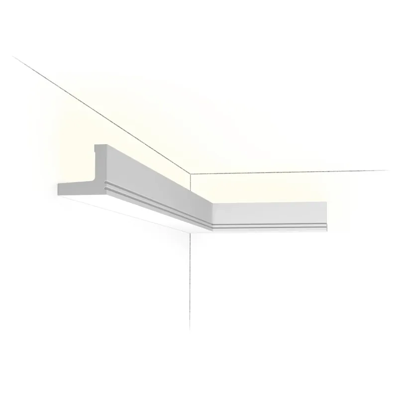 Plată sigură Cornisa Luxxus C361, Dimensiuni 200 X 5 X 5 cm, Orac Decor Cornișe Decorative pentru Iluminat Ambiental