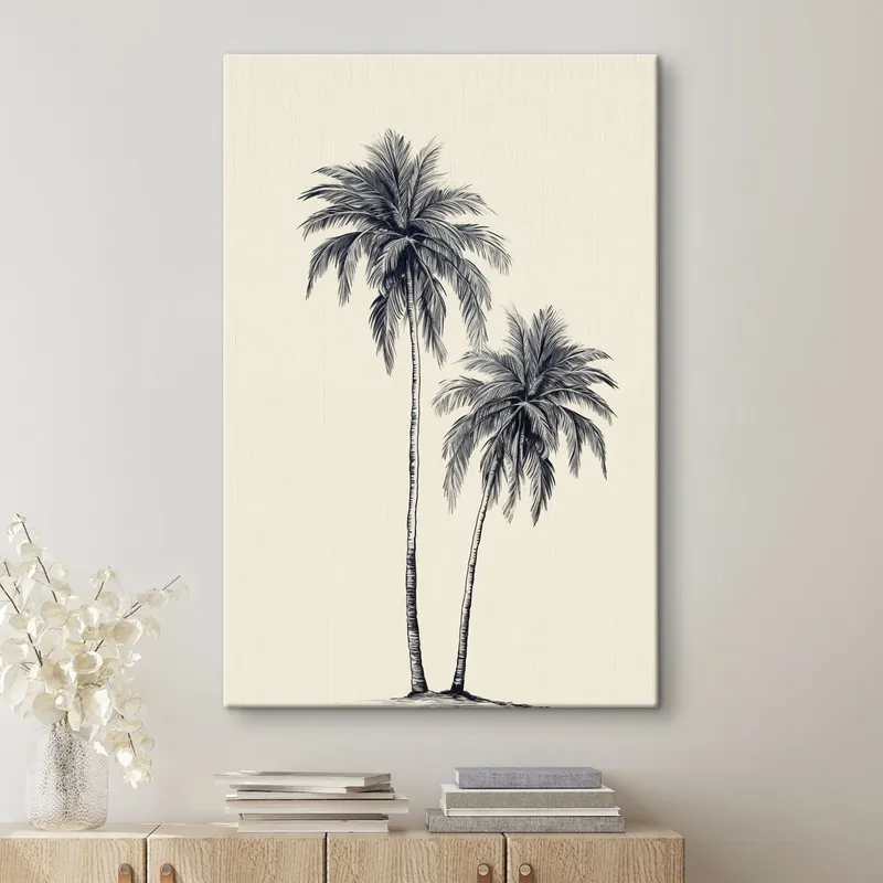 Pictură pe pânză Palmieri minimalism Nr s43956 Vezi acum