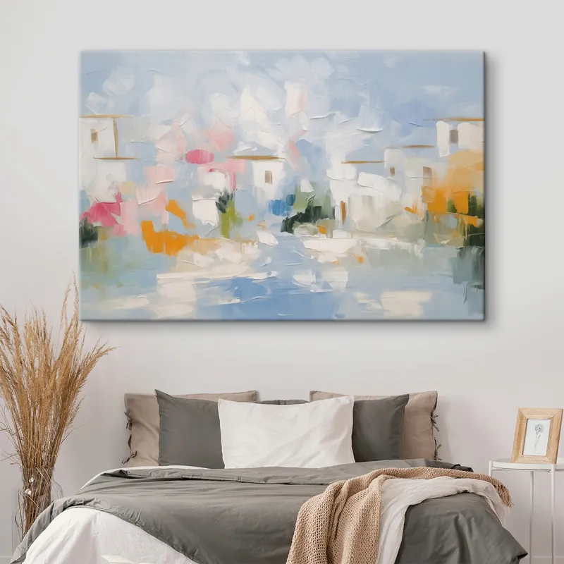 Pictură pe pânză Case abstracte Nr s44048 Noutate