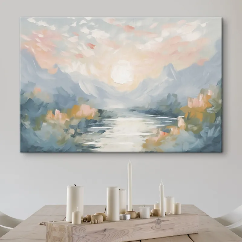 Preț mic Pictură pe pânză Abstracția munților Nr s44052