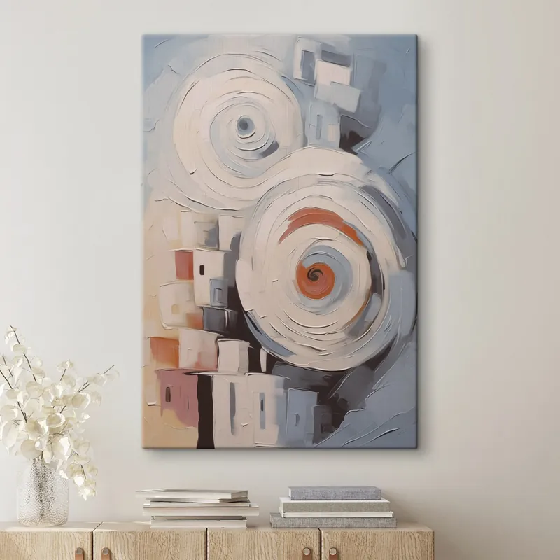 Pictură pe pânză Case de oraș abstracte Nr s44056 Reducere specială