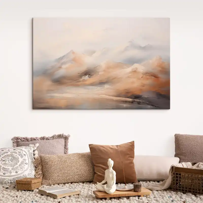 Pictură pe pânză Pictura de imitație a munților Nr s44125 Preț redus
