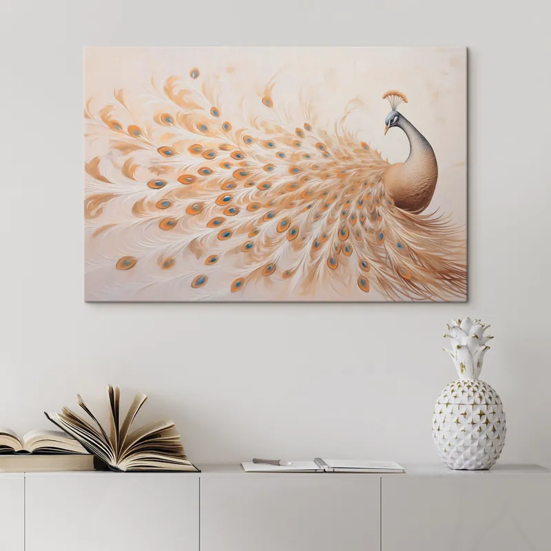 Pictură pe pânză Păun Nr s44139 Reducere extra