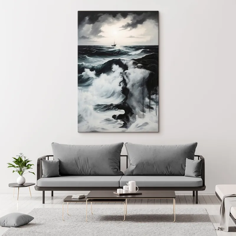 Chilipir Pictură pe pânză Mare furtunoasă Nr s44071