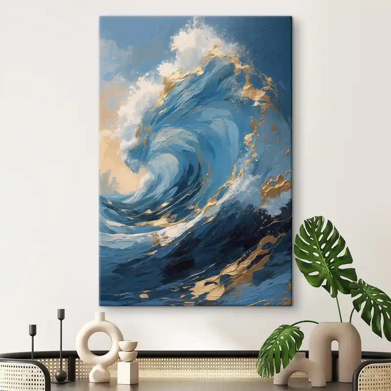 Pictură pe pânză Tsunami în creștere Nr s44084 Ofertă limitată