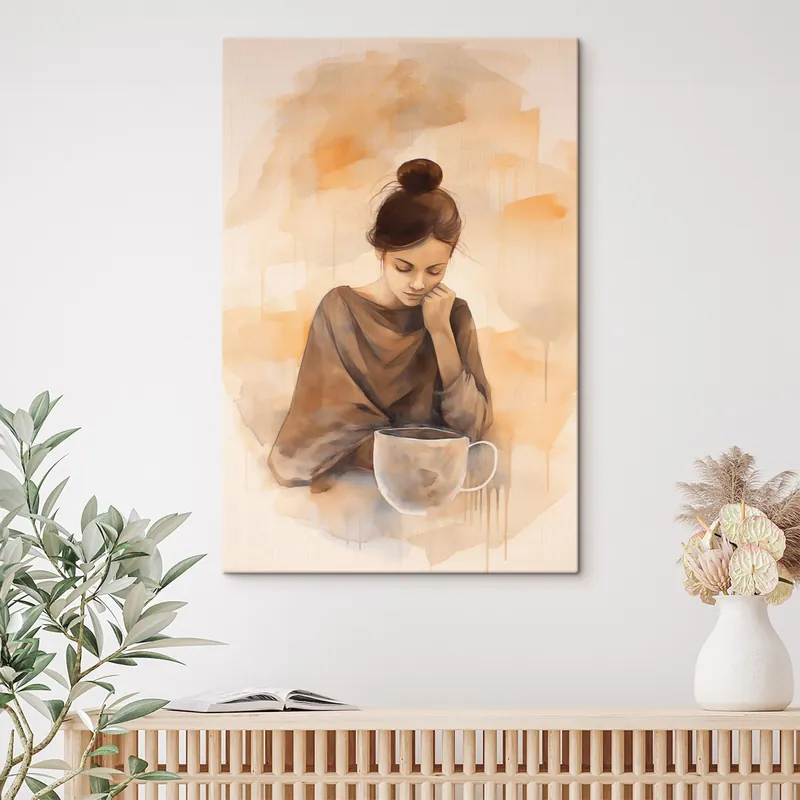 Reduceri Pictură pe pânză Reflecții despre cafea Nr s44158