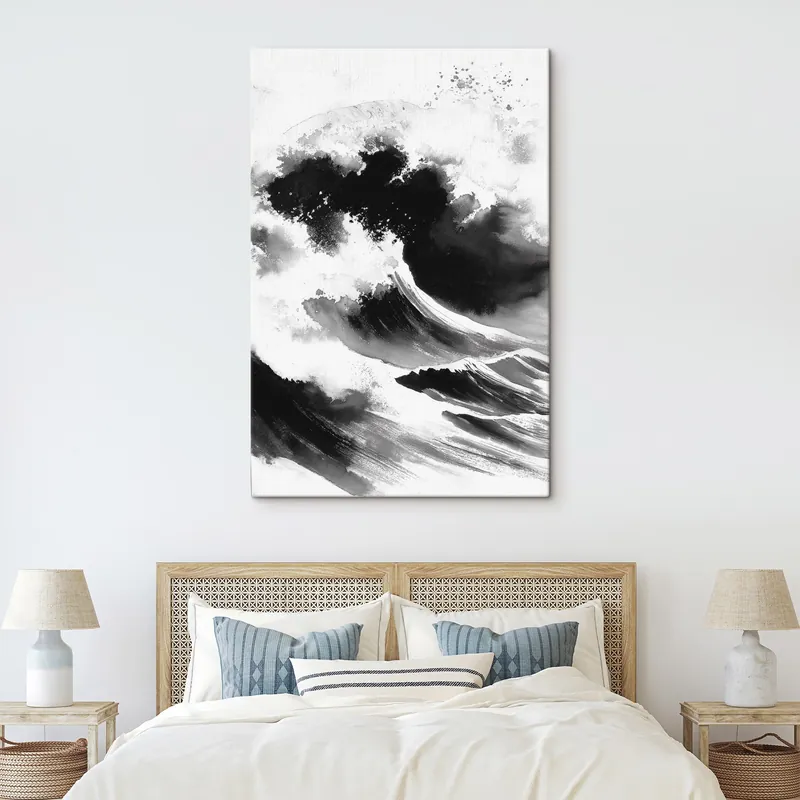 Lichidare de stoc Pictură pe pânză Valuri de mare Nr s44176