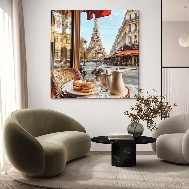 Livrare rapidă Pictură pe pânză Mic dejun în Paris Nr s44224