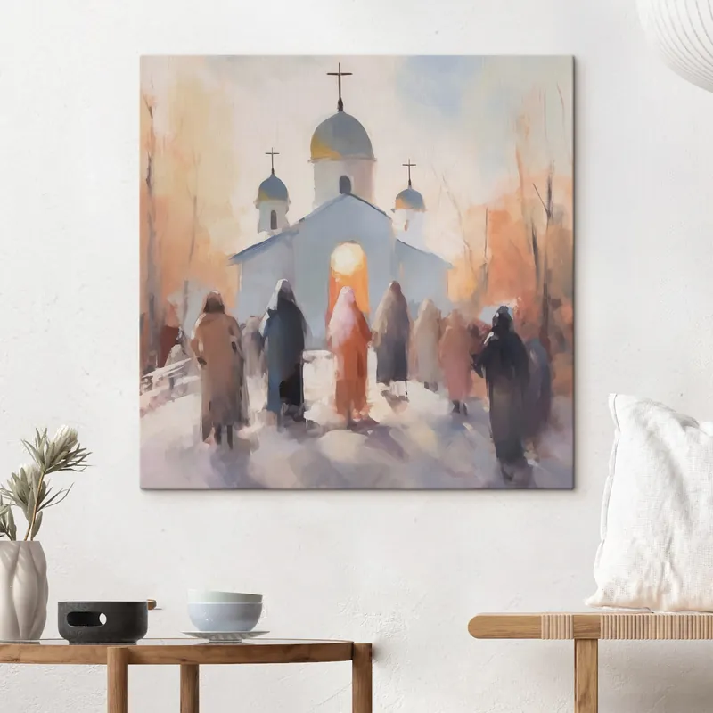 Pictură pe pânză Biserica Nr s44286 Ofertă