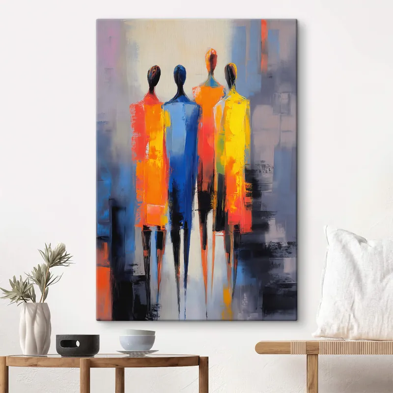 Pictură pe pânză Figuri umane abstracte Nr s44367 Ofertă