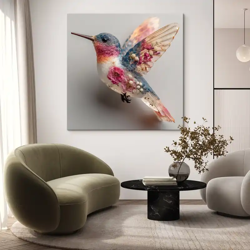 Lichidare de stoc Pictură pe pânză Luminozitate cristalină cu o inimă florală Nr s44353