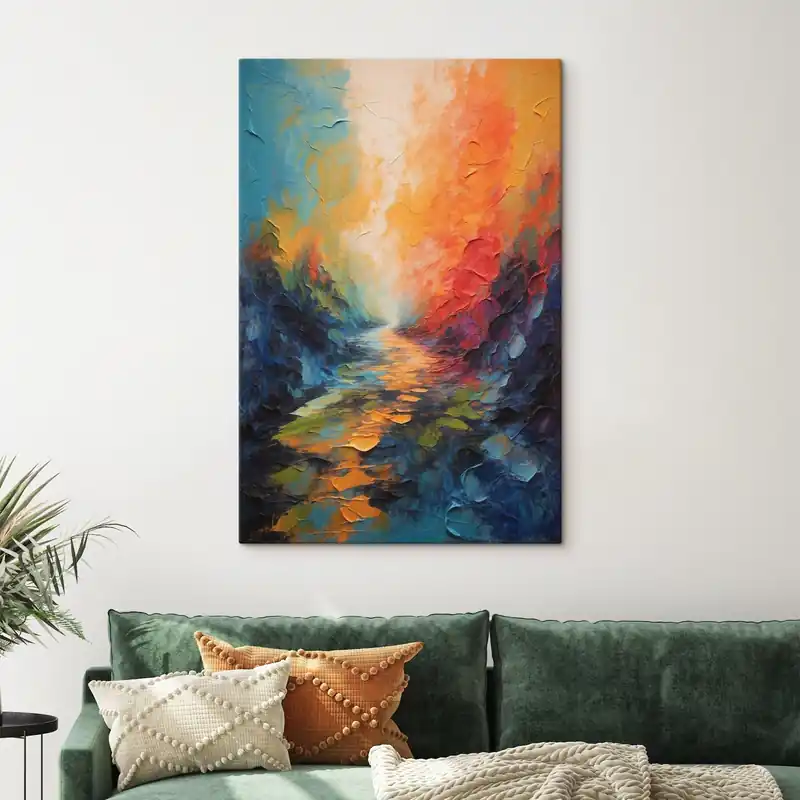 Ofertă Pictură pe pânză Cale abstractă în stilul picturii acrilice Nr s44441