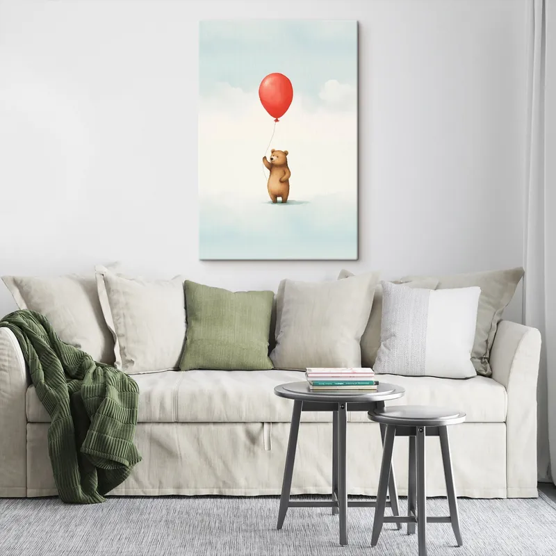 Ofertă de sezon Pictură pe pânză Ursuleț de pluș și un balon Nr s44535