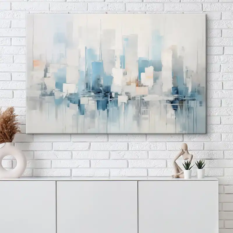 Pictură pe pânză Pictura abstractă de imitație a orașului Nr s44768 Nu rata