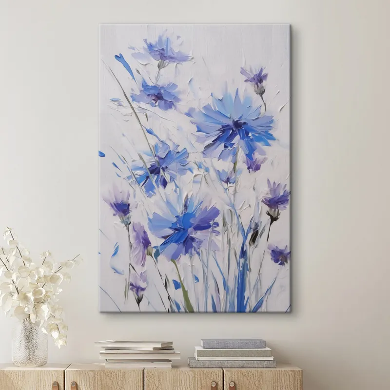 Ofertă specială Pictură pe pânză Cornflowers pictura imitație Nr s44831