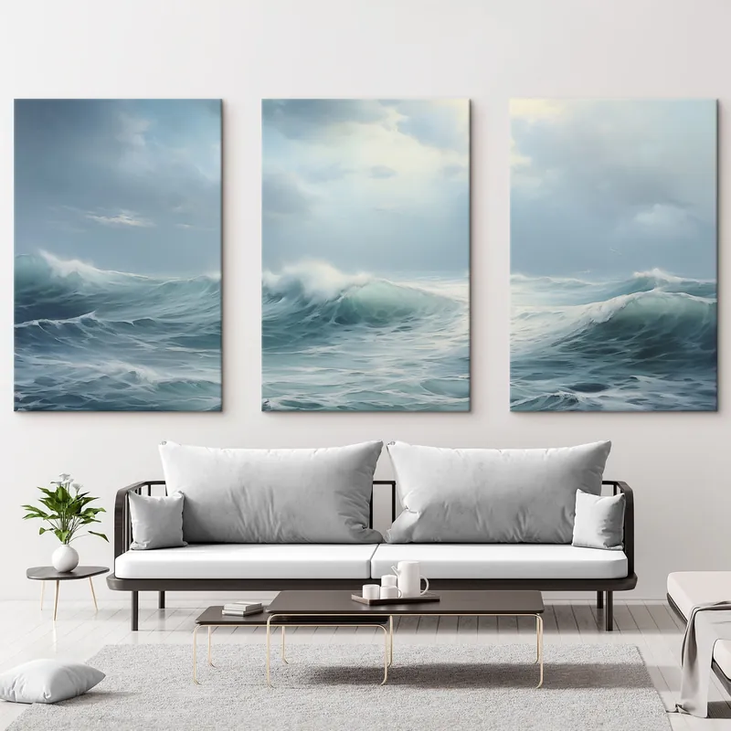Pictură pe pânză Val oceanic Nr m00472 Lichidare de stoc