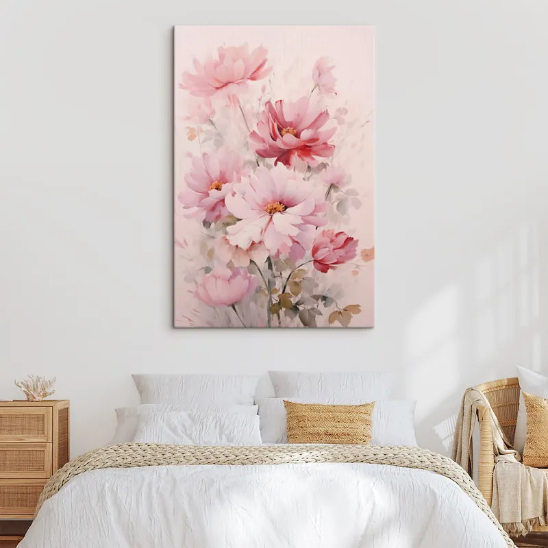 Pictură pe pânză Buchet de flori imitație pictura Nr s45120 Expediere rapidă