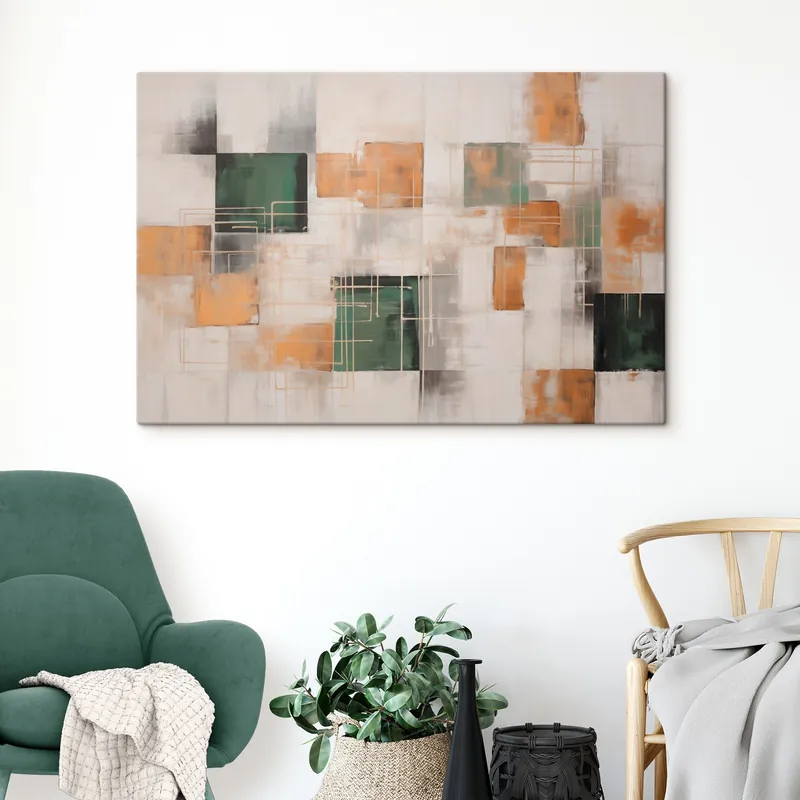 Preț redus Pictură pe pânză Abstracție geometrică Nr s45121