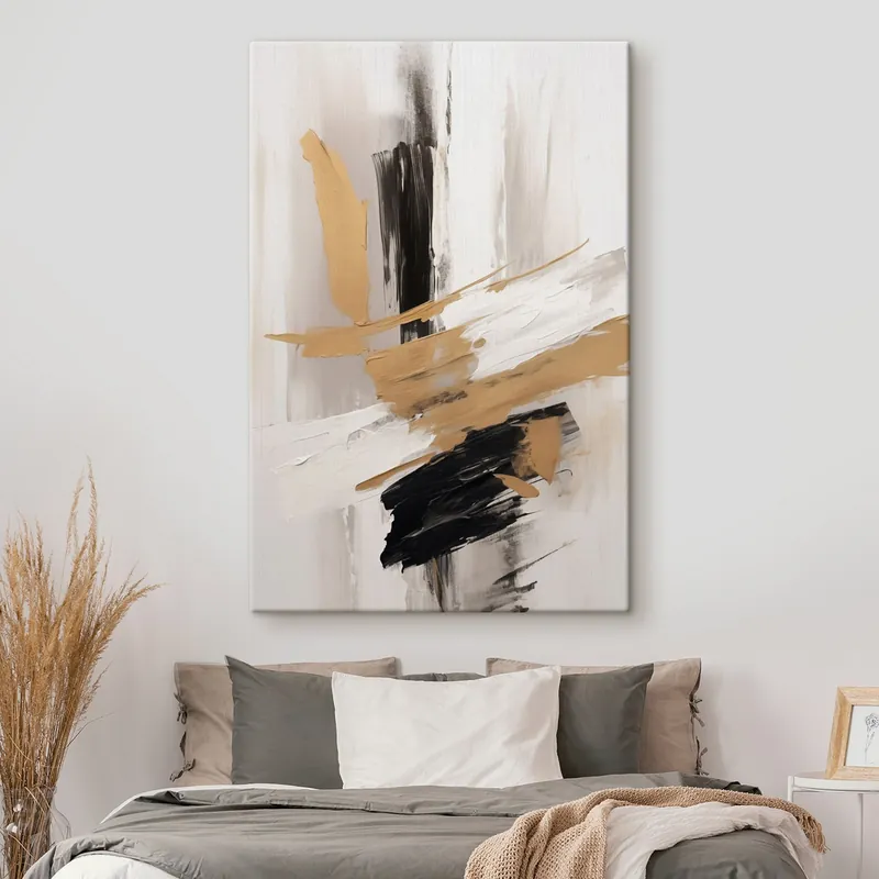 Ofertă specială Pictură pe pânză Abstracție modernă imitație de tușe Nr s45127
