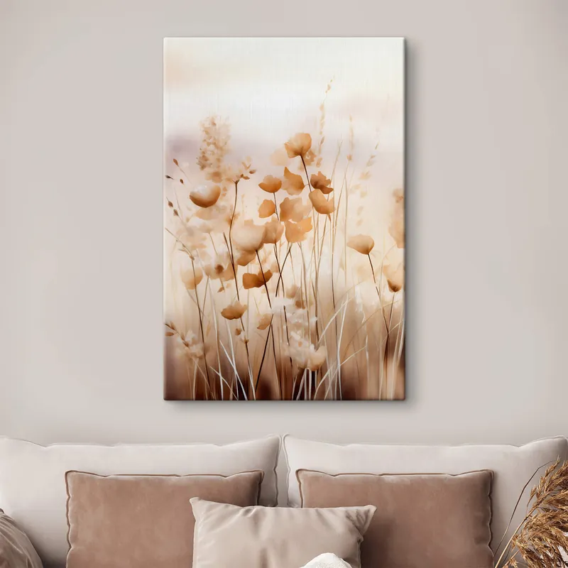 Pictură pe pânză Flori sălbatice abstracte Nr s44413 Reduceri