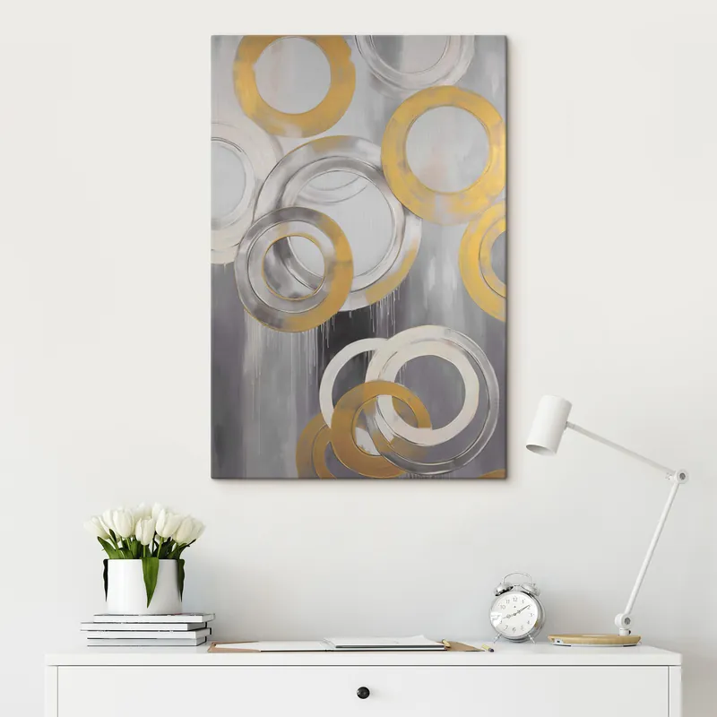 Nu rata Pictură pe pânză Abstracție cu cercuri Nr s45133