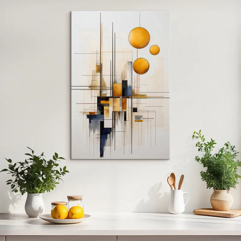 Doar azi Pictură pe pânză Abstracție geometrică Nr s45159