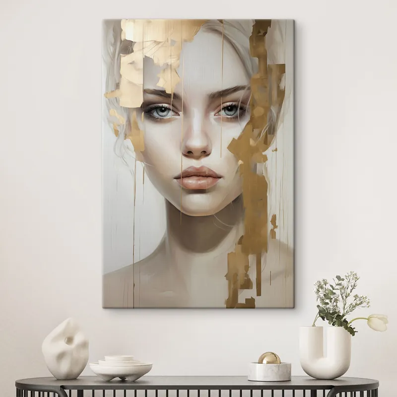 Reducere de preț Pictură pe pânză Portret abstract Nr s45215