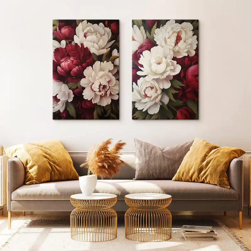 Pictură pe pânză Peonii Nr m00548 Noutate