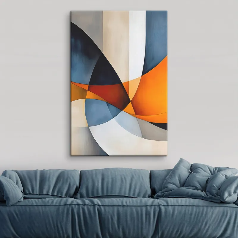 Pictură pe pânză Abstracție cu forme geometrice Nr s45201 Preț promoțional