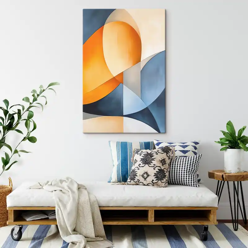 Plată securizată Pictură pe pânză Abstracție cu forme geometrice Nr s45202