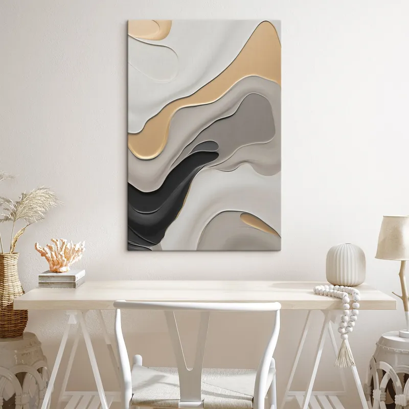 Cel mai bun preț Pictură pe pânză Curbe abstracte elegante Nr s45204