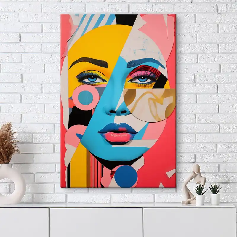 Pictură pe pânză Puzzle Face Nr s45285 Ofertă de sezon