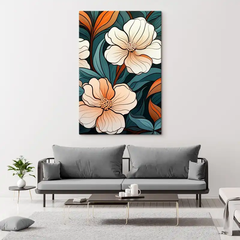 Cumpără online Pictură pe pânză Diverse flori Nr s45291