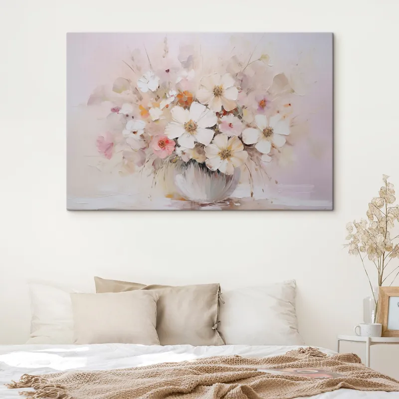 Plată sigură Pictură pe pânză Buchet delicat imitație de pictură Nr s45347