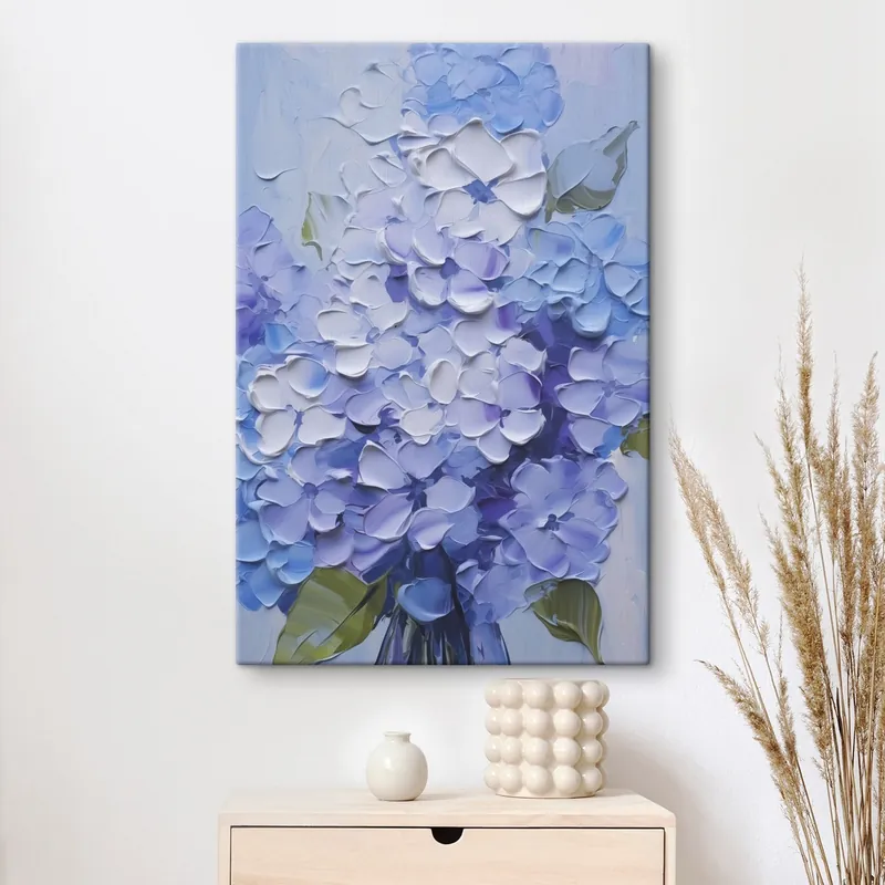 Preferatul clienților Pictură pe pânză Buchet de pictură imitație hortensie Nr s45356