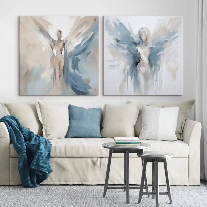 Pictură pe pânză Înger abstract Nr m00593 Reduceri