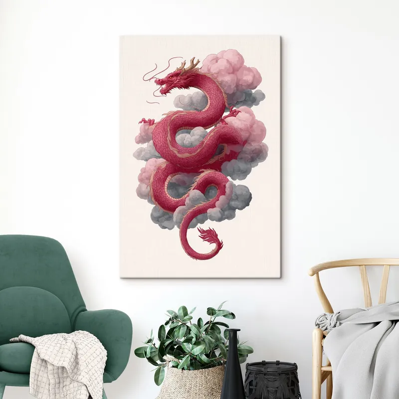 Reducere specială Pictură pe pânză Dragon în stil chinezesc Nr s45412