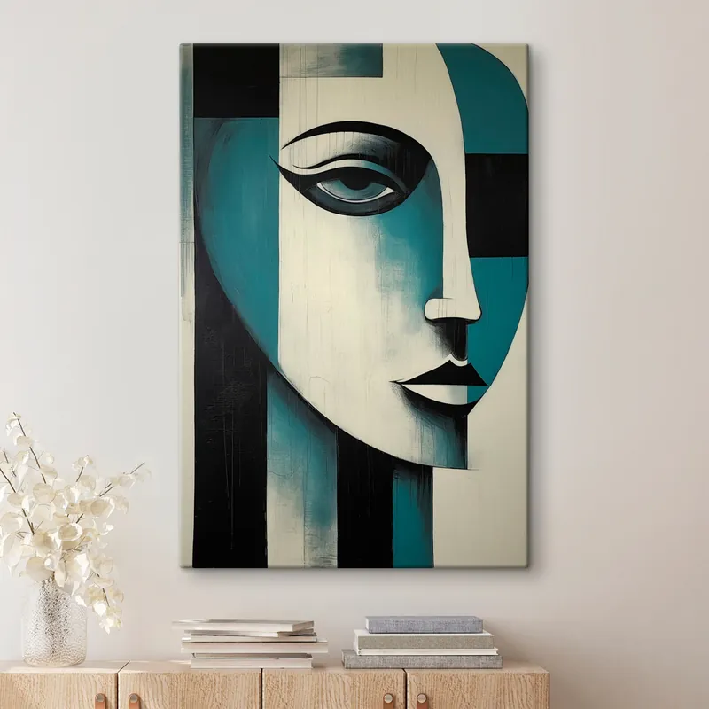 Pictură pe pânză Portret feminin abstract Nr s45436 Chilipir