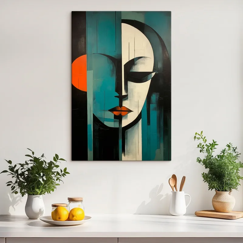 Reducere Pictură pe pânză Portret feminin abstract Nr s45437