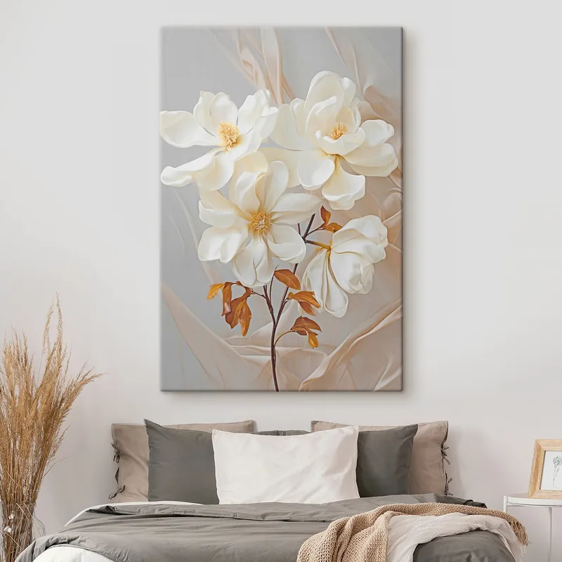 Pictură pe pânză Delicate flori abstracte Nr s45378 Calitate înaltă