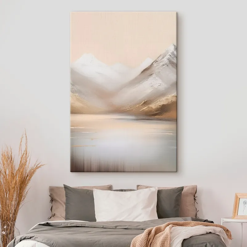Pictură pe pânză Lac de munte în zori Nr s45465 Doar azi