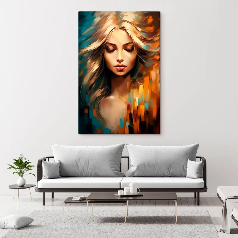 Super ofertă Pictură pe pânză Portret feminin abstract Nr s45469